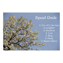 Metas de Esquadrão, Diversão, Festa, Amor, Poster 