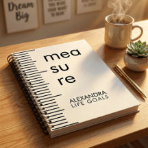 Metas de Vida Modernas Preto e Branco