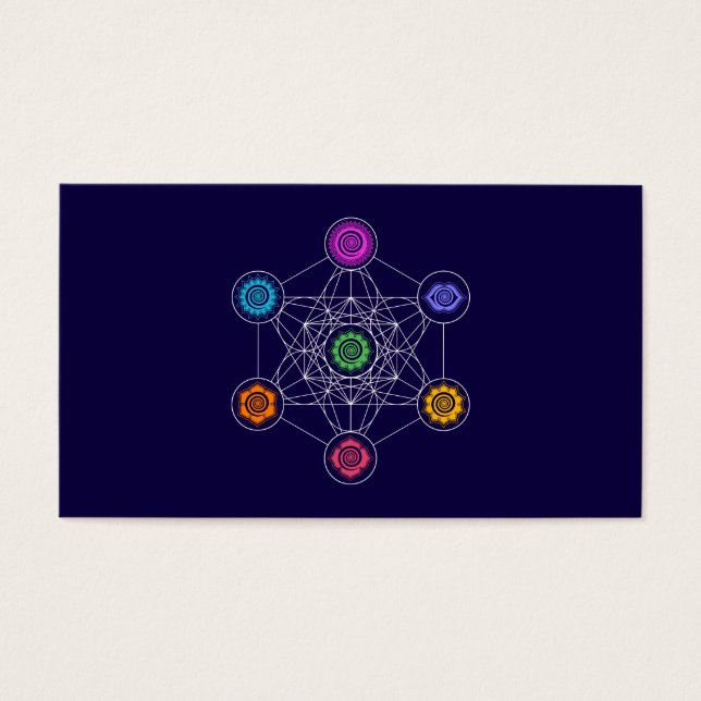 Metatrons Cube, Chakras, Centros de Energia Cósmic (Frente)