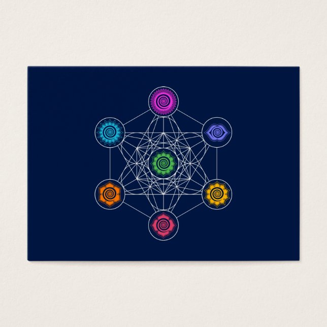 Metatrons Cube, Chakras, Centros de Energia Cósmic (Frente)