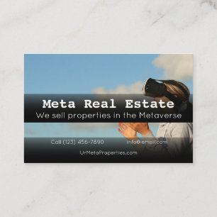 Metaverse Real Estate Company Cartão de visita