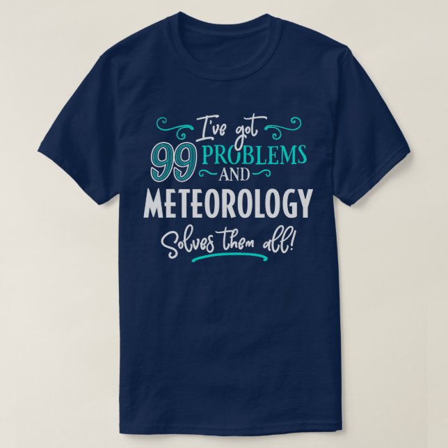Meteorologia De Camisa De Meteorologia Resolve-Os  (Frente do Design)