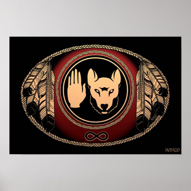 Metis Art Poster Spirit Animal Nate-Poster (Frente)