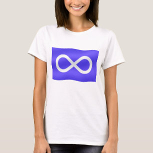 Metis Flag, Camiseta feminina, camiseta de primeir