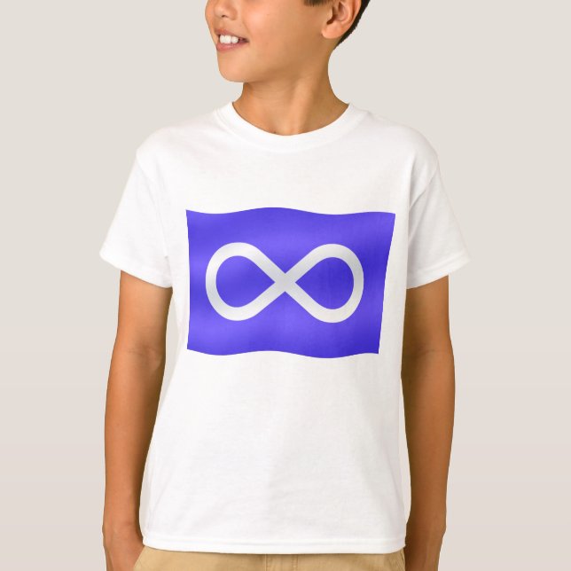 Metis Flag Kids T-shirt First Nation Art Camiseta (Frente)