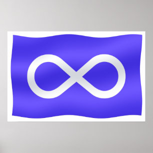 Metis Flag Poster Metis Flag Impressão Gifts