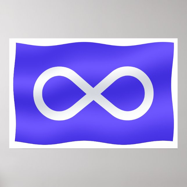 Metis Flag Poster Metis Flag Impressão Gifts (Frente)