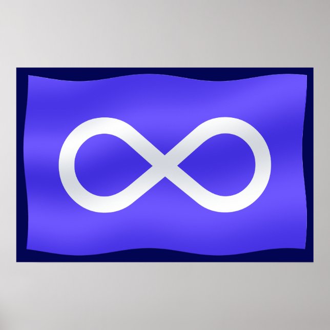 Metis Flag Poster Metis Flag Impressão Gifts (Frente)