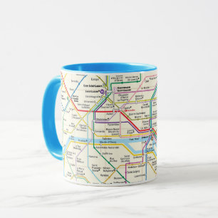 metro do centro de Paris da caneca