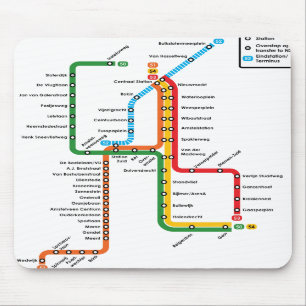 Metro Mousepad de Amsterdão