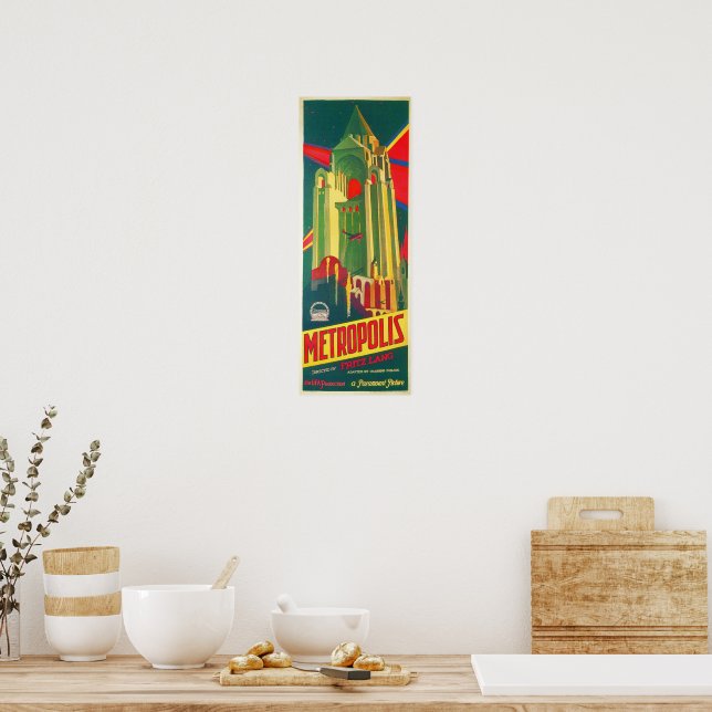 Metropolis de Fritz Lang 1927 Old Film Posters | Zazzle Brasil