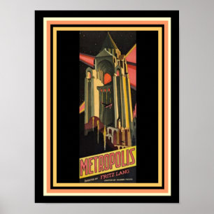 Metropolis Movie Poster 12 x 16