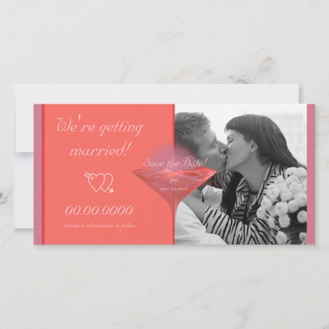 Metropolitini Salve o Cartão com fotos de Data (Frente)