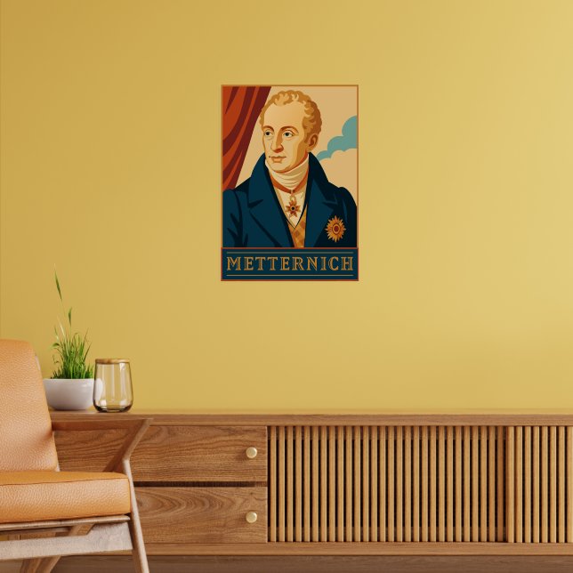 Metternich: Poster vintage moderno (Sala de Estar 2)