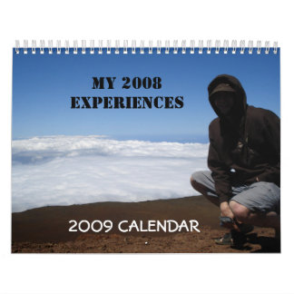 Meu 2008 calendário das experiências 2009