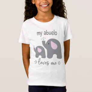 Meu Abuelo me ama - Camisa elefante para crianças