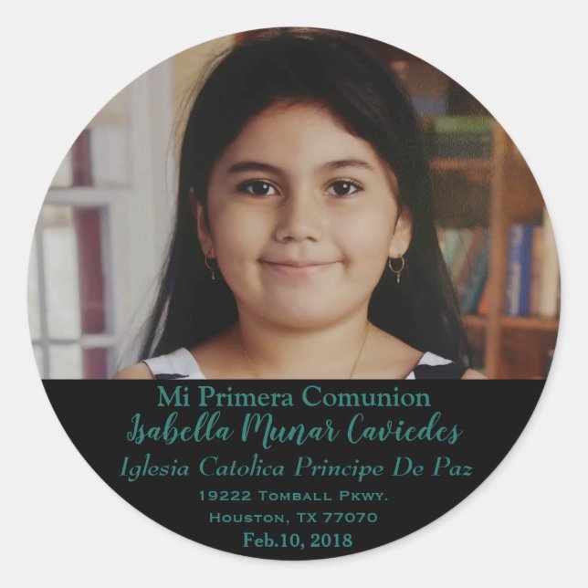 Meu adesivo de comunhão de 1rua (Frente)