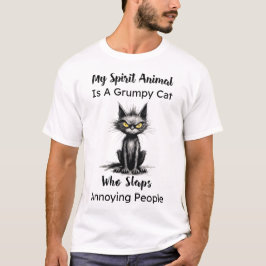 Meu Animal Espírito É Uma Camiseta De Gato Engraça