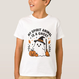 Meu Animal Espiritual É um Fantasma Camisa Diverti