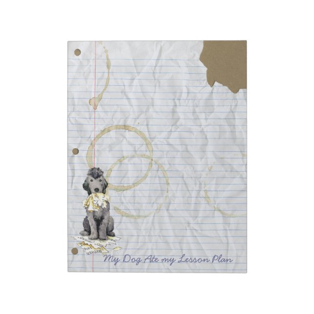 Meu Bedlington Terrier Comeu meu Bloco de Notas do (Invertido)