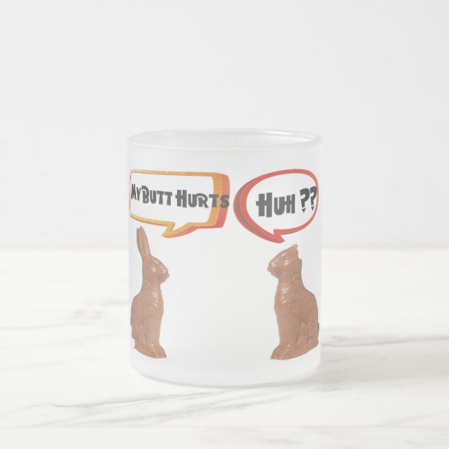 meu bumbum dói uma caneca engraçada design (Centro)