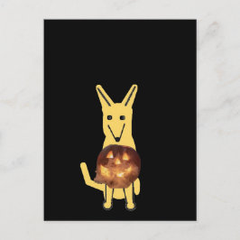 Meu cachorro Buddy e Abóbora, cartão postal