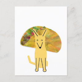 Meu cachorro Buddy e Taco, cartão postal