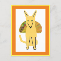 Meu cachorro Buddy e Taco, cartão postal