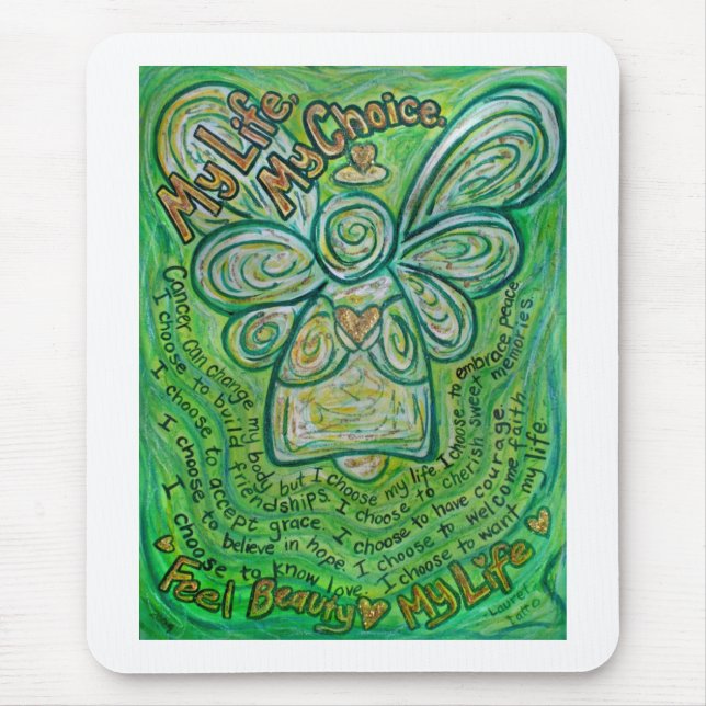 Meu Cancer Verde Angel Mousepad (Frente)