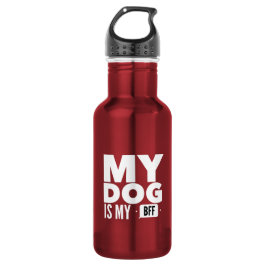 Meu cão é minha garrafa de água de aço inoxidável