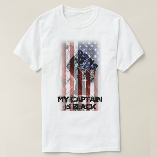 Meu Capitão é Camiseta Preta (Frente do Design)
