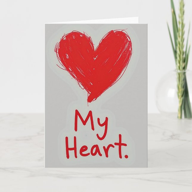 Meu Cartão de Amor do Coração (Frente)