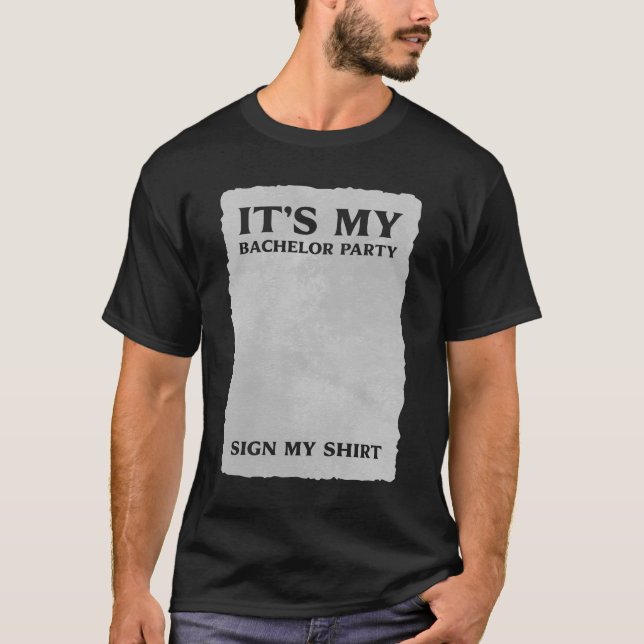 Meu Cartão de Despedida de Solteiro Minha Camisa C (Frente)