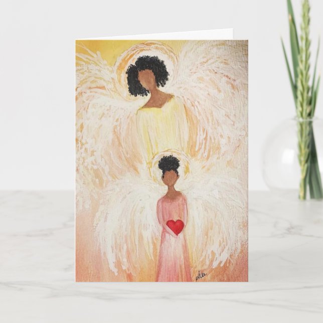 Meu Cartão de Dia de as mães Angel (Frente)