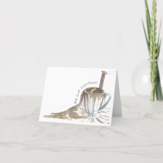 meu cartão de estouro de xícara