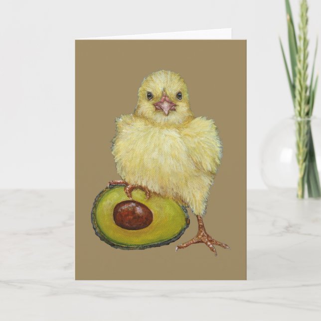 Meu cartão de saudação Avocado (Frente)