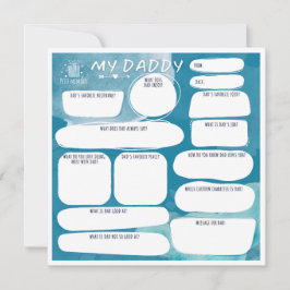 Meu cartão de saudação personalizado do papai