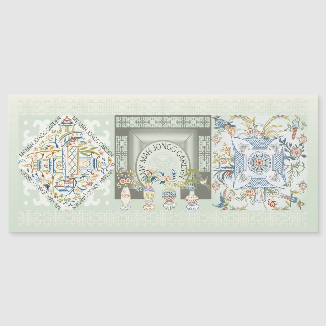 Meu Cartão Magnético Mah Jongg Garden (Frente)