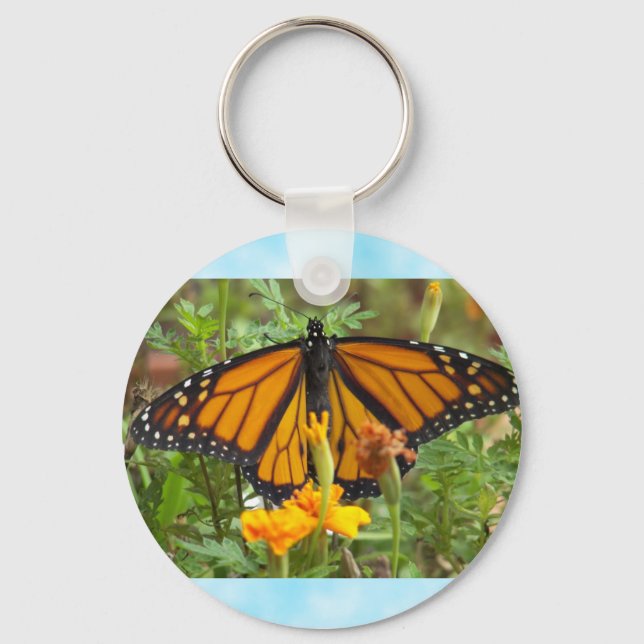 Meu chaveiro de borboleta Monarca (Frente)