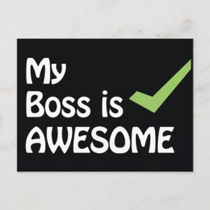 Meu chefe é um cartão postal incrível