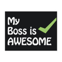 Meu chefe é um cartão postal incrível