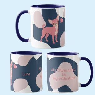 Meu Chihuahua é meu namorado Caneca Personalizada