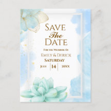 Meu Convite Azul De Casamento