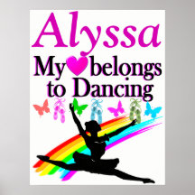 MEU CORAÇÃO PERTENCE À DANÇADA DE POSTER PERSONALI