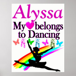 MEU CORAÇÃO PERTENCE À DANÇADA DE POSTER PERSONALI