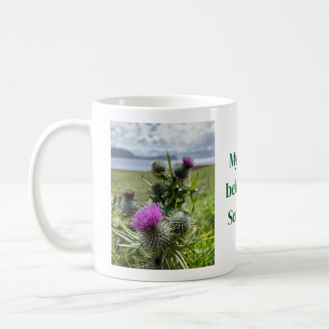 Meu coração pertence à Escócia. Caneca de café (Esquerda)