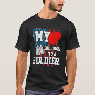 Meu Coração Pertence A Um Soldado Camisa Militar D