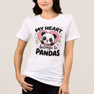 Meu Coração Pertence aos Pandas Amante de Pandas F
