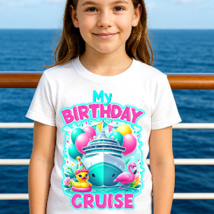 Meu Cruise Duck e Camisa Flamingo de Aniversário