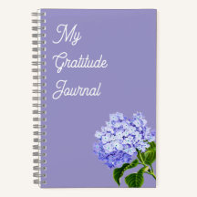 Meu Diário de Gratidão | Hydrangea Spiral Notebook
